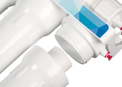 Unscrewed bowl of Ecoperla Flora reverse osmosis